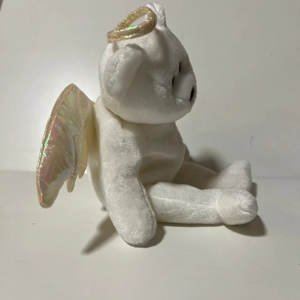 Ty Beanie Babies Angel Bear Lot Halo‎ Halo II Herald White Plush Wings 1998-2002